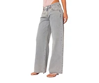Women's Bow pocket relaxed jeans
