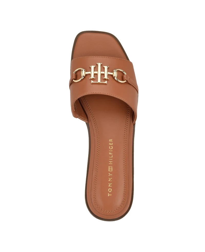Tommy Hilfiger Women's Pipper Logo Flat Slide Sandals