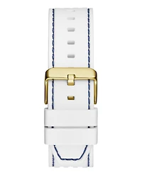 Guess Men's Multi-Function White Silicone Watch, 44mm