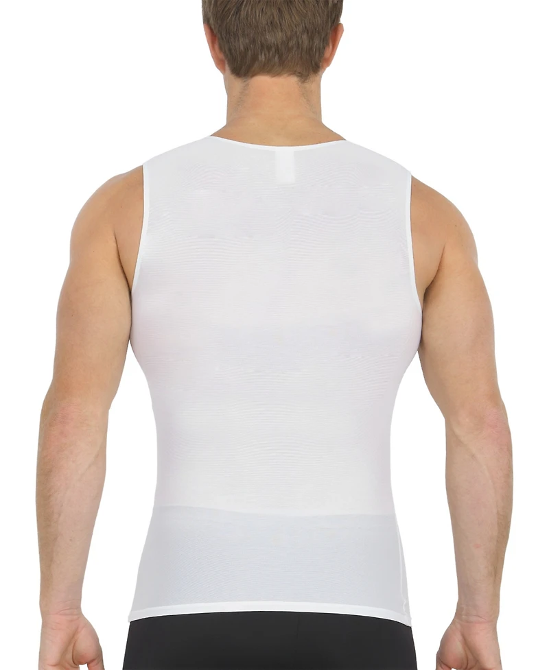 Instaslim Men's Big & Tall Power Mesh Compression Sleeveless V-Neck Shirt