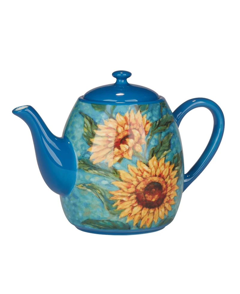 Certified International Golden Sunflowers Teapot