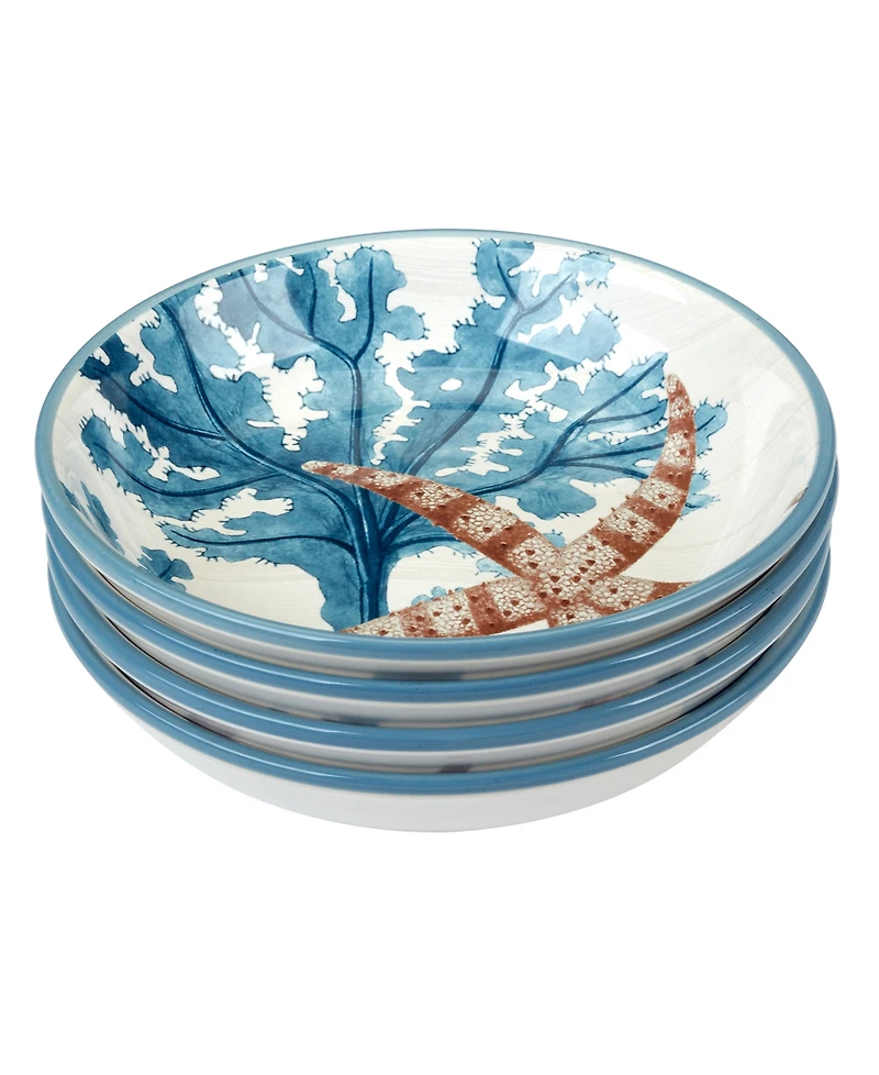 Certified International Beyond the Shore Set of 4 Soup Bowls
