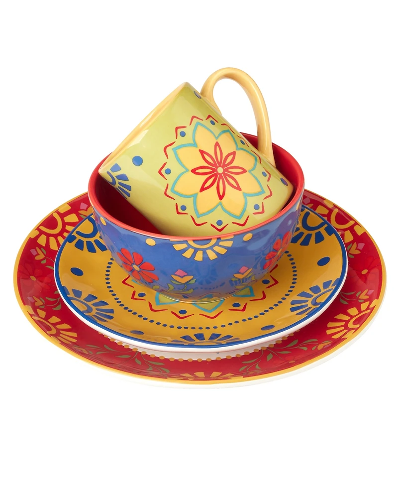 Certified International Spice Love 16Pc Dinnerware Set, Service for 4
