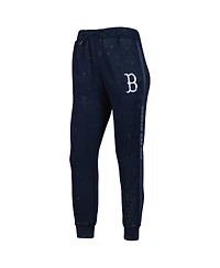 Women's The Wild Collective Navy Boston Red Sox Marble Jogger Pants