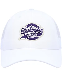 Men's Ahead White Washington Huskies Brant Trucker Adjustable Hat