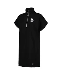 Women's Dkny Sport Black Los Angeles Dodgers Emily Quarter-Zip Sneaker Dress