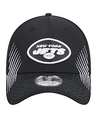 Men's New Era Black York Jets Active 39THIRTY Flex Hat