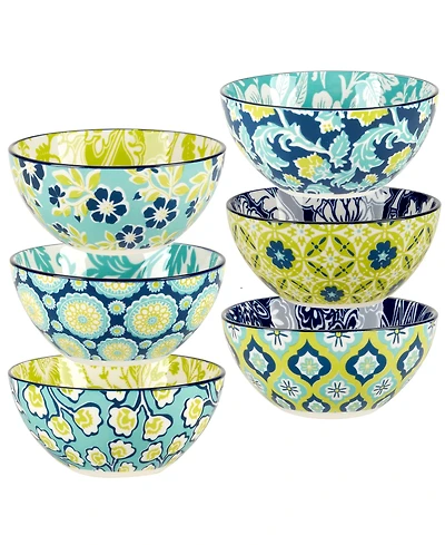 Certified International Tapestry All Purpose Bowls, Set of 6