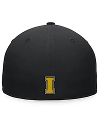Men's Top of the World Black Iowa Hawkeyes Fitted Hat