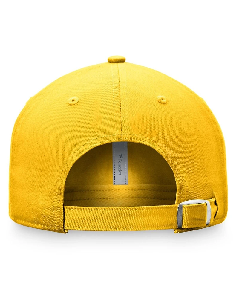 Women's Fanatics Gold Distressed St. Louis Blues Heritage Vintage-Like Adjustable Hat