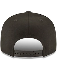 Men's Toronto Blue Jays New Era Black on Black 9FIFTY Team Snapback Adjustable Hat - Black