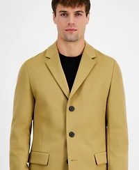 Hugo by Hugo Boss Men Slim-Fit Wool Blend Overcoat