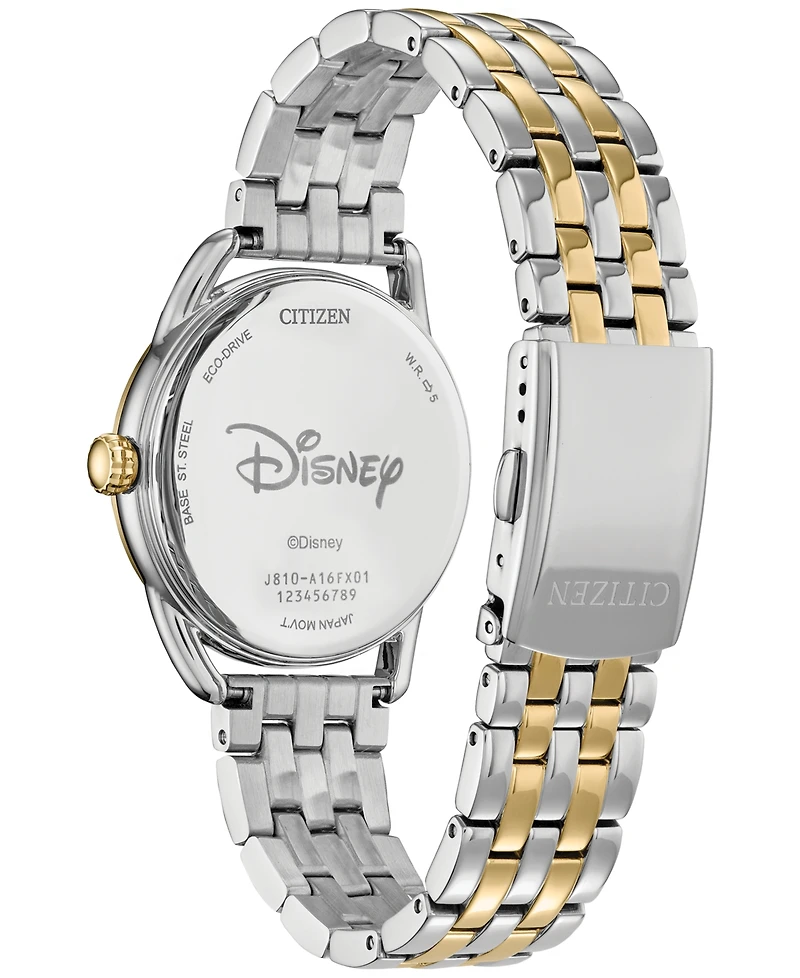 Citizen Eco-Drive Women's Disney Empowered Minnie Mouse Two-Tone Stainless Steel Bracelet Watch 36mm