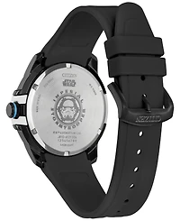 Citizen Eco-Drive Men's Star Wars Imperial Stormtrooper Black Perforated Polyurethane Strap Watch 44mm