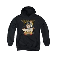 Justice League Youth Deflection Pull Over Hoodie / Hooded Sweatshirt