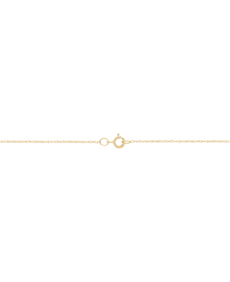 Princess-Cut Cubic Zirconia Pendant Necklace in 14k Gold or White Gold