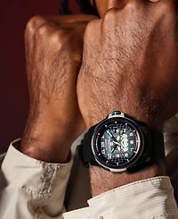 Citizen Eco-Drive Men's Star Wars Imperial Stormtrooper Black Perforated Polyurethane Strap Watch 44mm