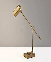 Adesso 12.25" - 22.25" Collette Charge Led Desk Lamp