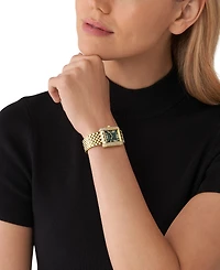 Michael Kors Women's Emery Three-Hand Gold-Tone Stainless Steel Watch 33 x 27mm