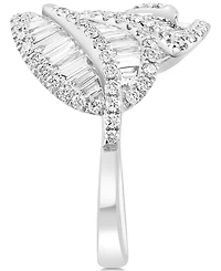 Effy Diamond Leaf Bypass Ring (1-1/10 ct. t.w.) in 14k White Gold