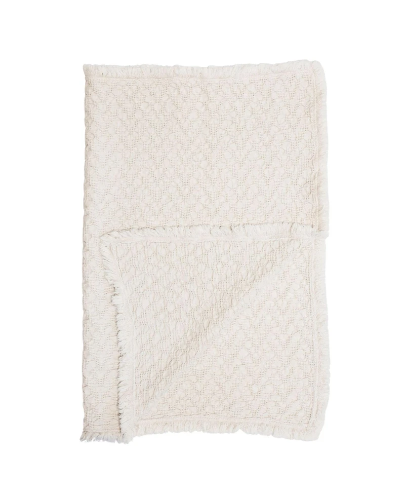 Crane Baby Oatmeal Boho Knit Blanket
