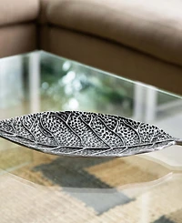Nearly Natural 16in. Antique Leaf Decorative Accent Tray