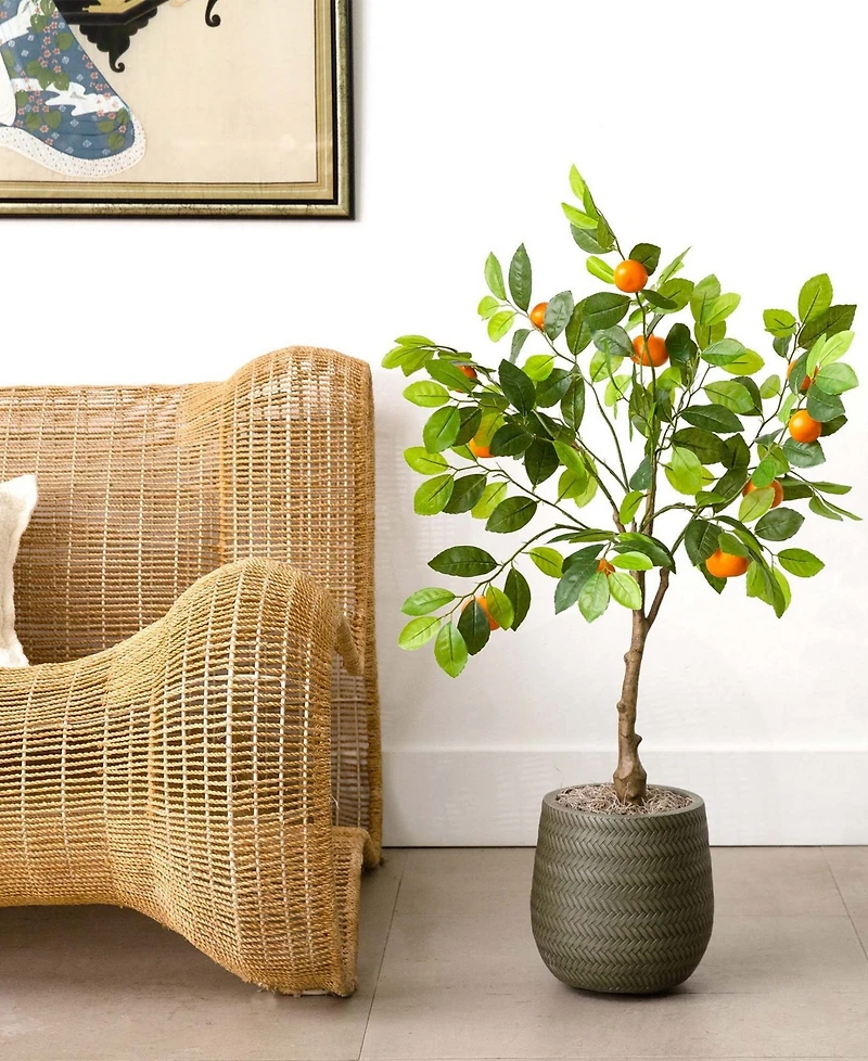 Nearly Natural 3ft. Artificial Tangerine Tree