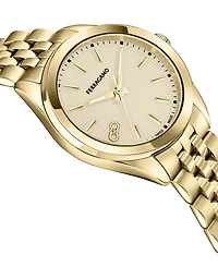 Ferragamo Women's Swiss Gold Ion Plated Bracelet Watch 38mm