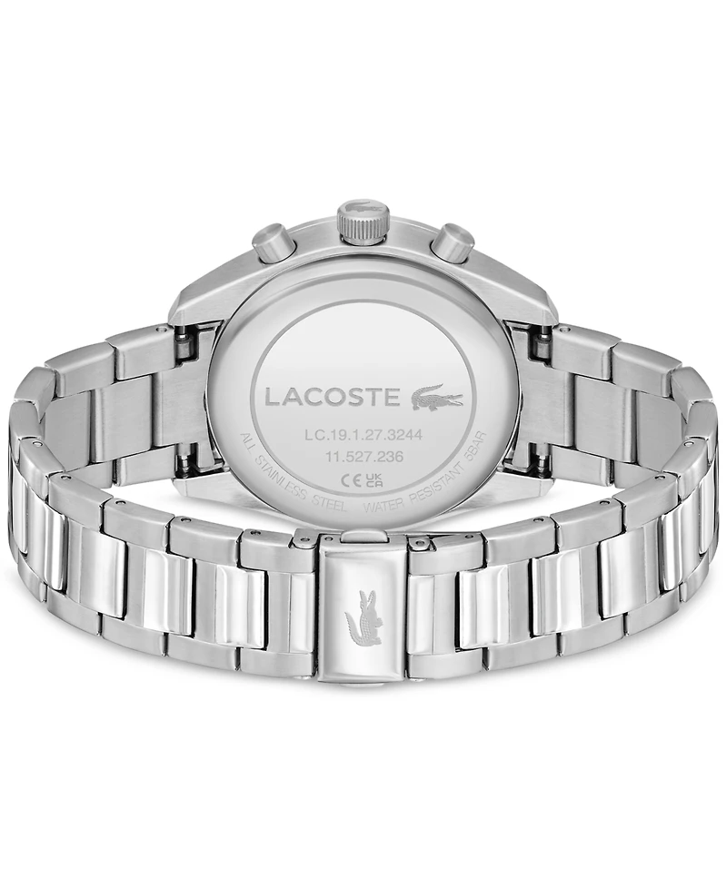 Lacoste Men's Chronograph Boston Stainless Steel Bracelet Watch 44mm