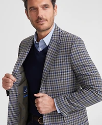 Nautica Men's Modern-Fit Gray Check Tweed Sport Coat