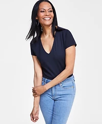 I.n.c. International Concepts Women's V-Neck Bodysuit, Created for Macy's