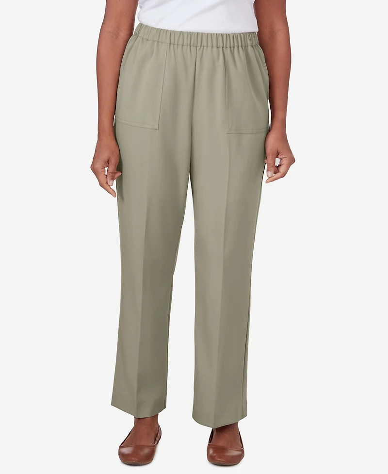 Alfred Dunner Women's Tuscan Sunset Twill Average Length Pants