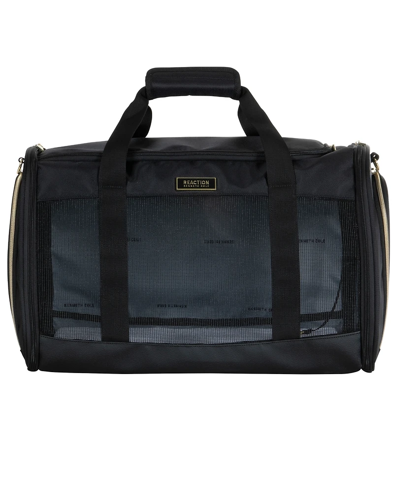 Soft Sided Multi-Entry Collapsible Travel Large Pet Carrier Duffel With Removable Lining