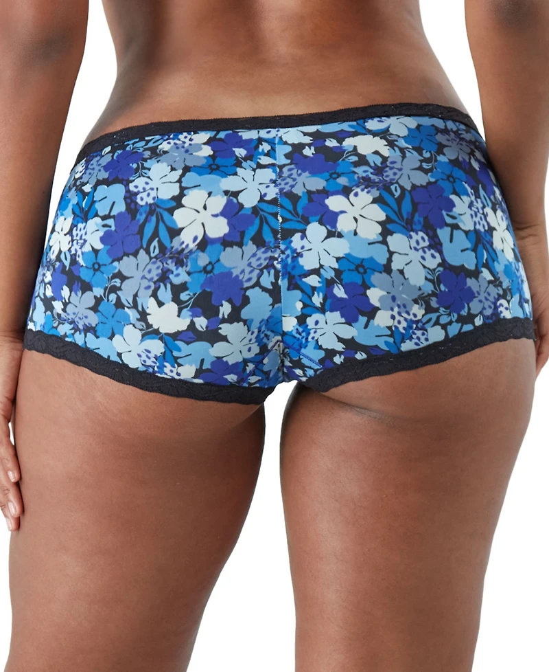Maidenform Lace Trim Microfiber Boyshort Underwear 40760