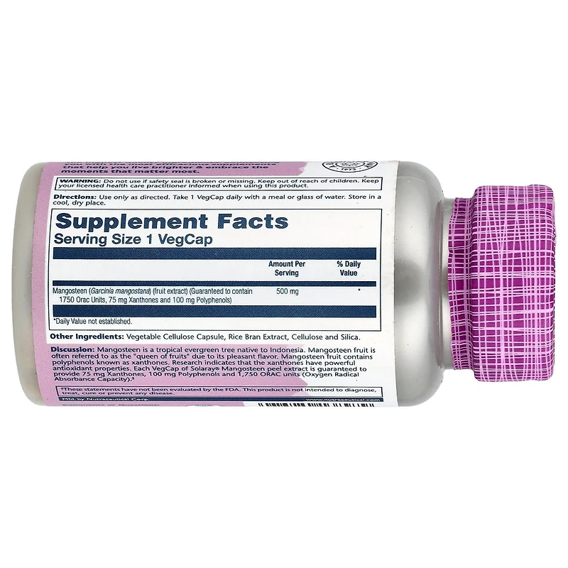 Solaray Vital Extracts Mangosteen 500 mg - 60 VegCaps