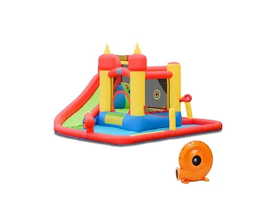 Inolait Inflatable Blow Up Water Slide Bounce House with 740 W Blower