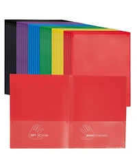 ECR4Kids 2-Pocket Parent-Teacher Classroom Communication Folder, Red, 36-Piece