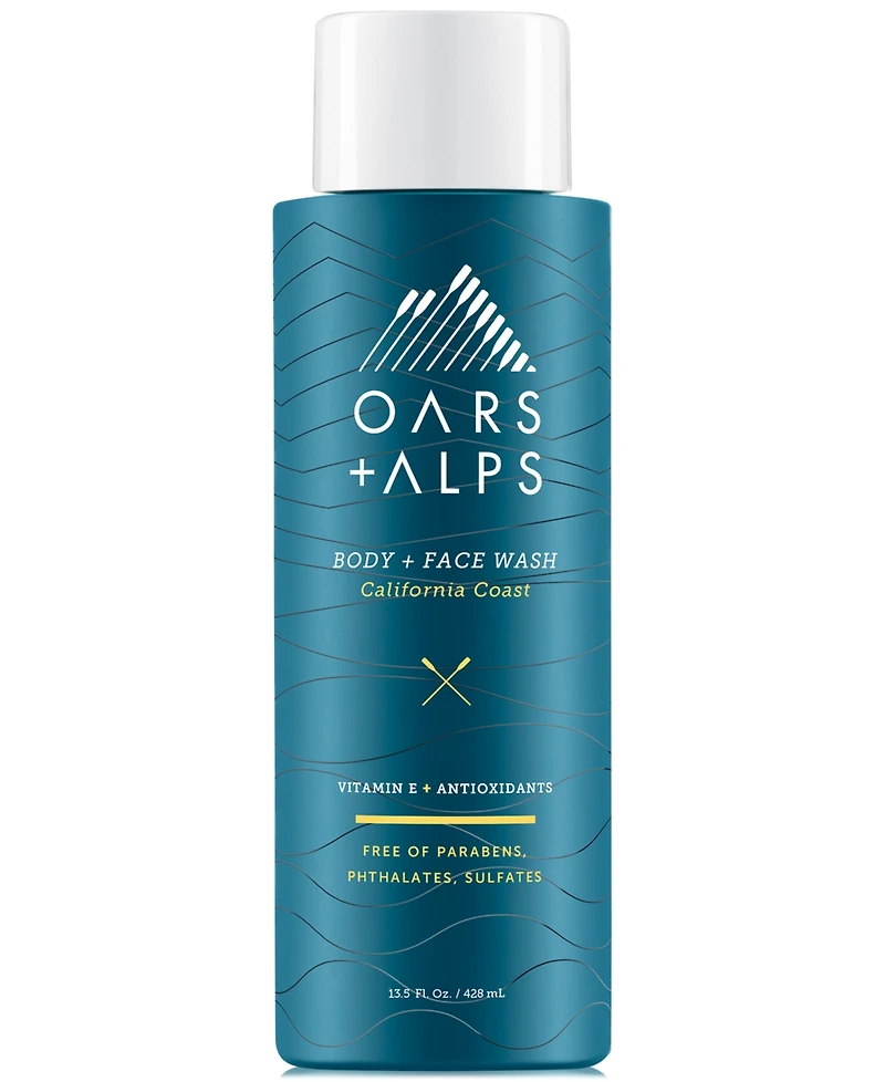 Oars + Alps California Coast Body + Face Wash, 13.5 oz.