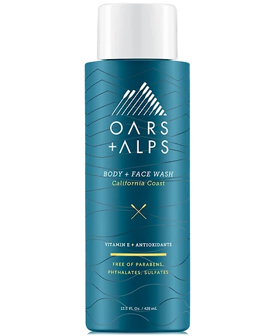 Oars + Alps California Coast Body + Face Wash, 13.5 oz.