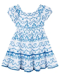 Rare Editions Toddler & Little Girls Embroidered Eyelet Dress