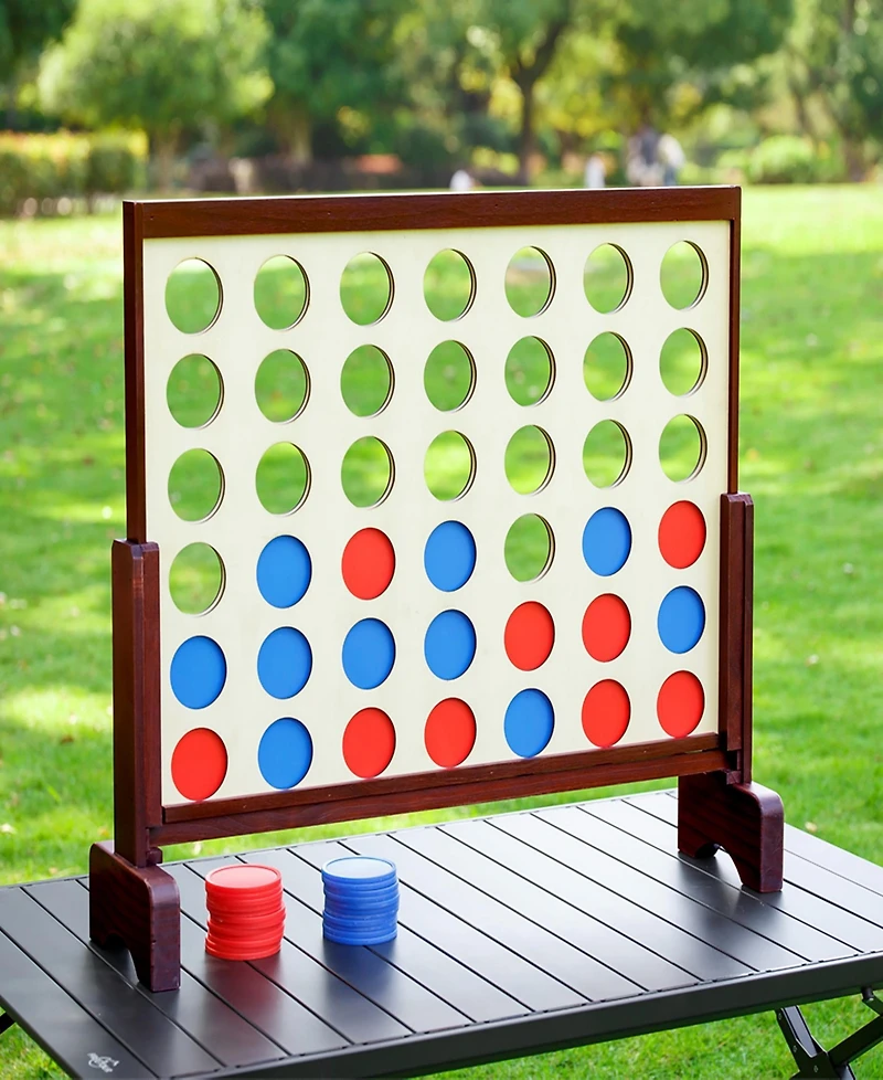 Trimate Giant Wooden Connect 4 Game