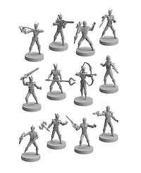 Renegade Game Studios - Power Rangers Roleplaying Game Hero Miniatures Set 2