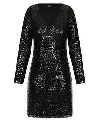City Chic Plus Bright Lights Mini Dress