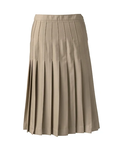 Lands' End Women's Pleated Skirt Below the Knee