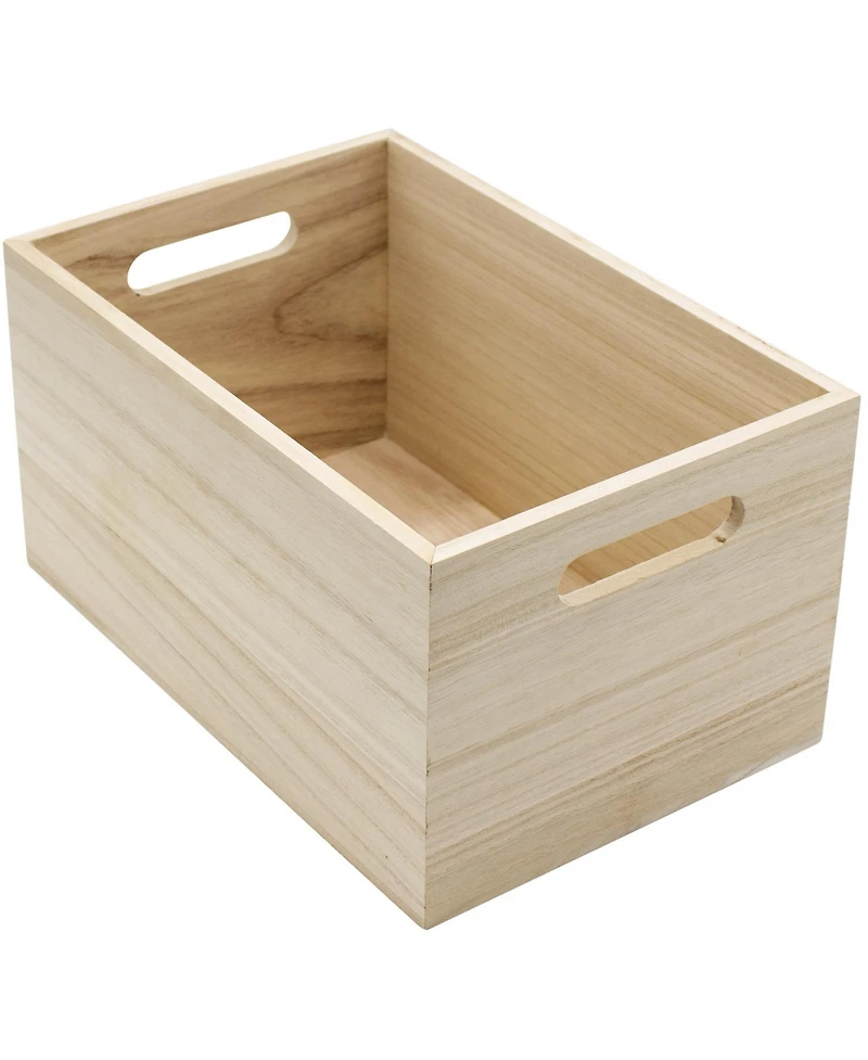 Sorbus Natural Wood Bin 2 Pack