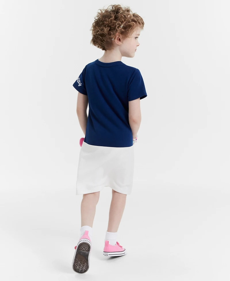 Hello Kitty Little Girls Short Sleeve Shift Dress