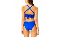 Coppersuit Women's Solid Halter Banded Bra Swim Top