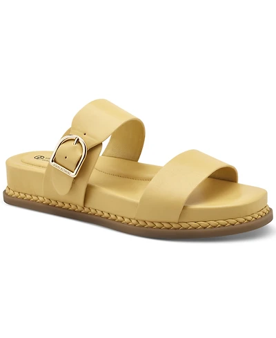 Giani Bernini Women's Gianaa Memory Foam Double Band Footbed Sandals, Created for Macy's