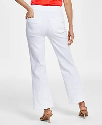 I.n.c. International Concepts Women's High-Rise Tab-Waist Kick Flare Jeans, Created for Macy's