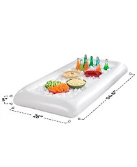 Sorbus White Inflatable Serving Bar With Drain Plug 3 pack
